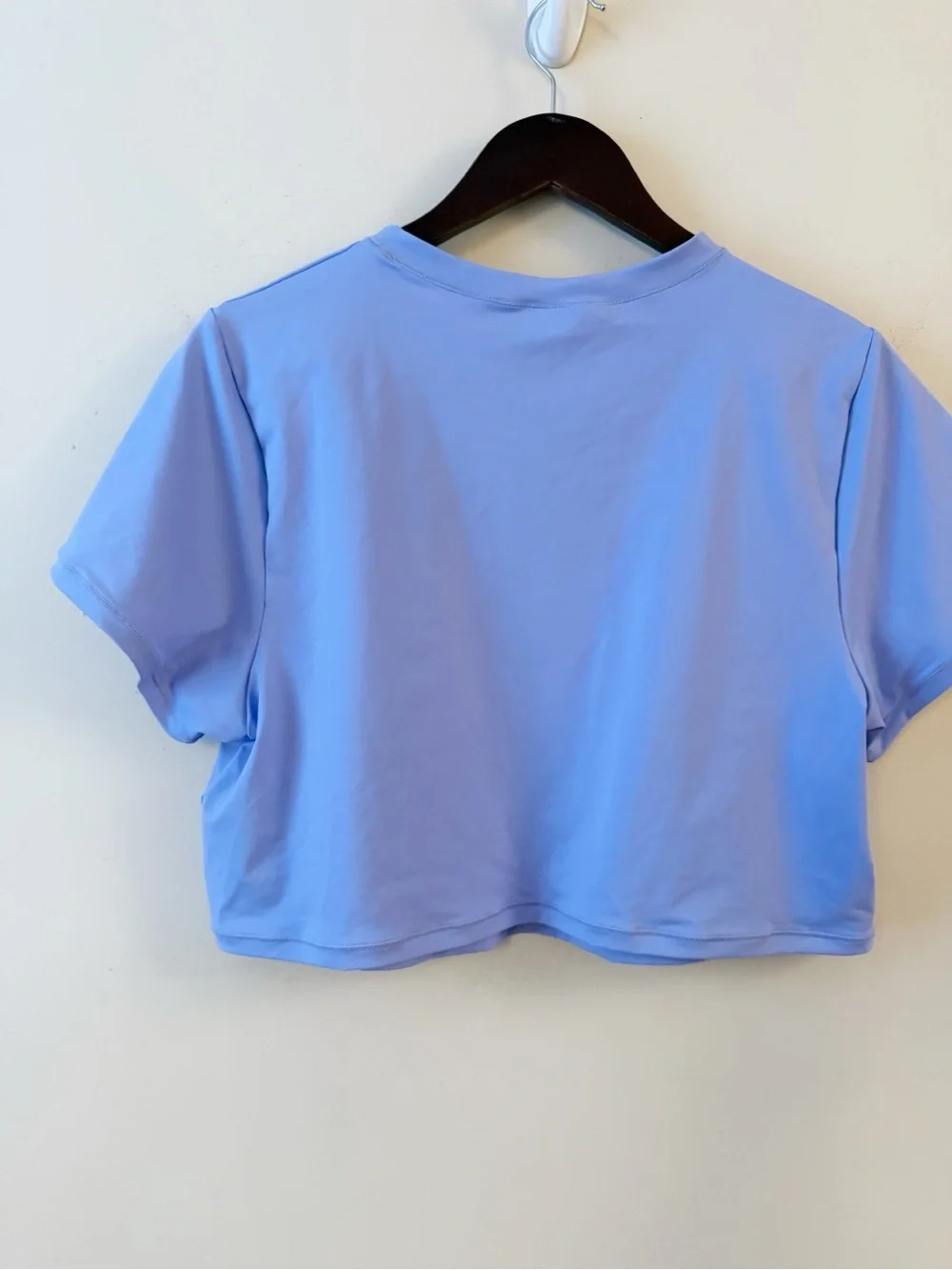 SKIMS Recycled Swim T-Shirt Tee Top Perwinkle Stretch Cropped Coverup 3X